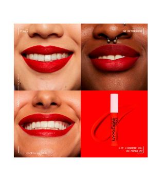 Nyx Professional Makeup - Rossetto liquido opaco Lip Lingerie XXL - On Fuego