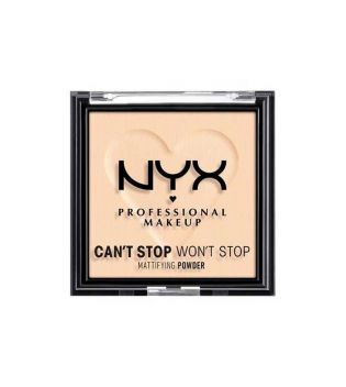 Nyx Professional Makeup - Polvere opacizzante Can't Stop Won't Stop - 08: Light