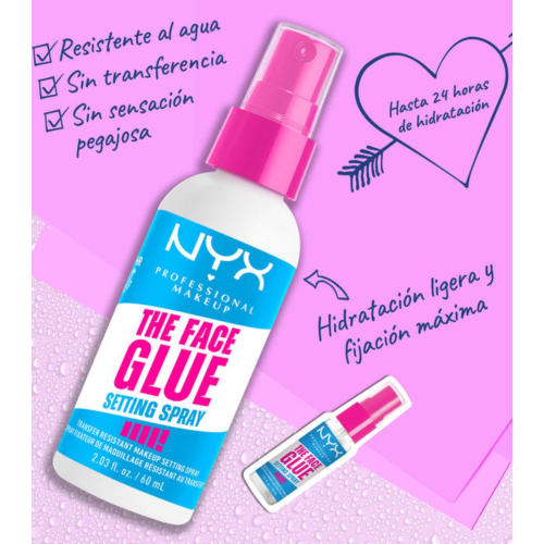 NYX Professional Makeup - Spray fissante per il trucco The Face Glue