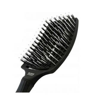 Olivia Garden - Spazzola per capelli Fingerbrush Combo Large - Black