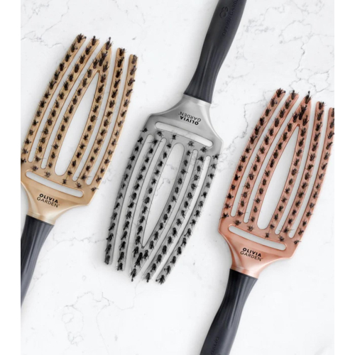 Olivia Garden - *Trinity* - Spazzola per capelli Fingerbrush - Silver