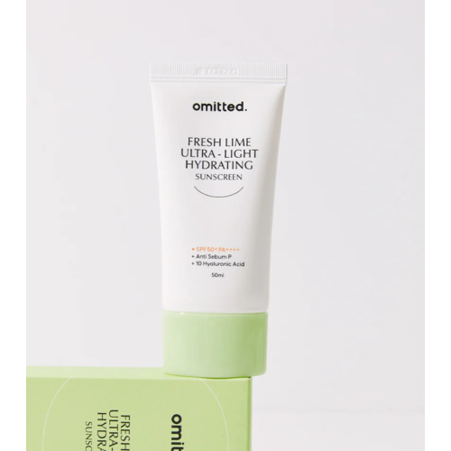 Omitted - Protezione solare per il viso Fresh Lime Ultra Light & Hydrating SPF50+ PA++++
