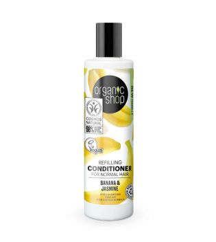 Organic Shop - Balsamo rimpolpante per capelli normali - Banana e Gelsomino