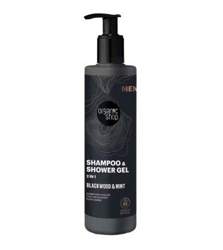 Organic Shop - Shampoo e gel doccia 2 in 1 per uomo - Corteccia di quercia e menta