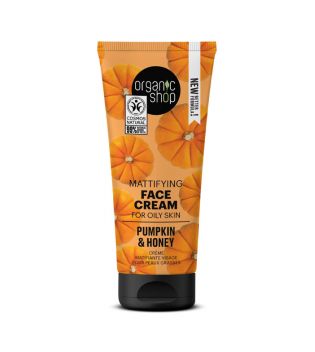 Organic Shop - Crema viso opacizzante per pelli grasse - Zucca e Miele
