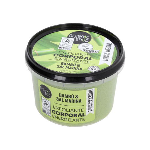 Organic Shop - Scrub corpo energizzante - Bambù biologico e sale marino