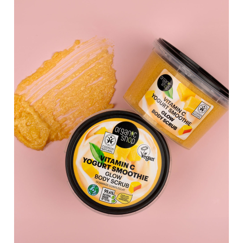 Organic Shop - Scrub corpo allo zucchero - Frullato allo yogurt e vitamina C