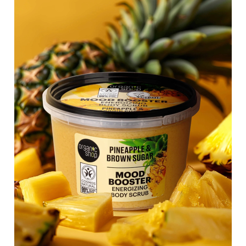 Organic Shop - Exfoliante corporeo Mood Booster - Ananas e zucchero di canna