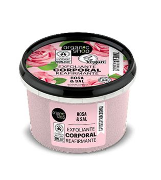 Organic Shop - Scrub corpo - Rosa biologica e sale
