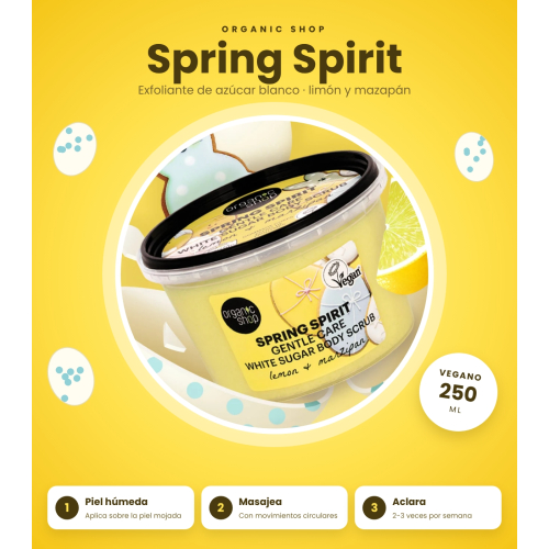 Organic Shop - Exfoliante corporeo Spring Spirit - Limone e marzapane