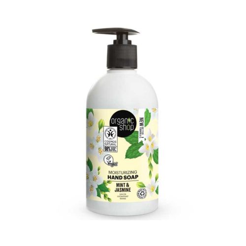 Organic Shop - Sapone per le mani idratante - Menta e gelsomino biologici