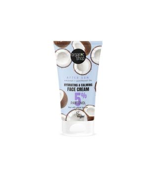 Organic Shop - Lozione Doposole viso idratante e lenitiva Cocco + Pantenolo 5% - 50 ml