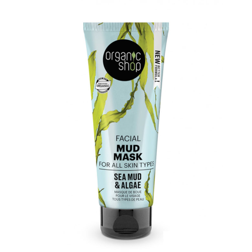 Organic Shop - Fango maschera viso per tutti i tipi di pelle - Fango marino e Alghe
