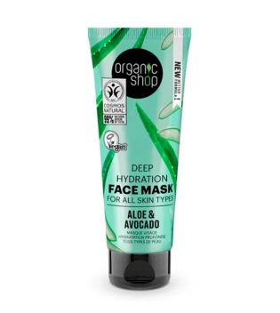 Organic Shop - Maschera viso idratazione profonda - Aloe e Avocado