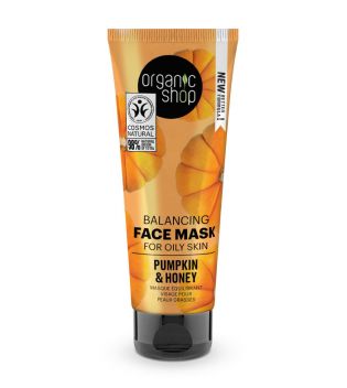 Organic Shop - Maschera viso riequilibrante per pelli grasse - Zucca e Miele