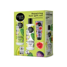 Organic Shop - Set regalo per la riparazione dei capelli con avocado e oliva
