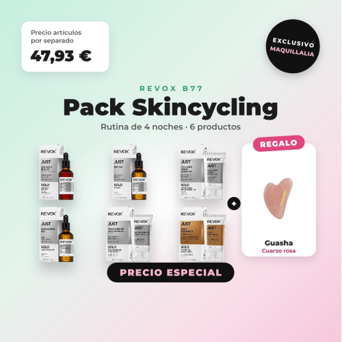 Pack Skincycling REVOX B77: routine di 4 notti + Gua sha in omaggio