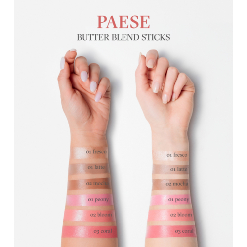 Paese Cosmetics - Blush stick Butter Blend - 01: Peony