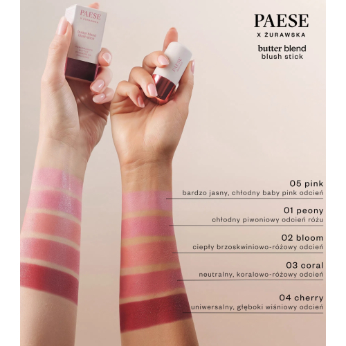 Paese Cosmetics - Blush stick Butter Blend - 05: Pink