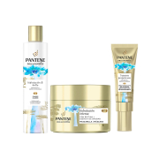 Pantene - *Idratazione & Lucentezza* - Confezione di shampoo + maschera + siero doppie punte Pro-V Miracles