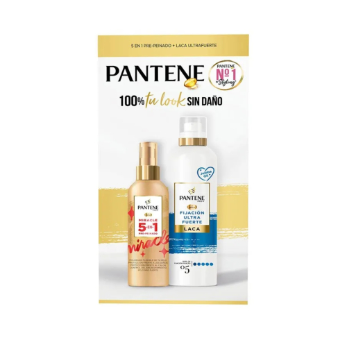 Pantene - Confezione 5 in 1 - Pre-styling + Lacca Ultra Forte
