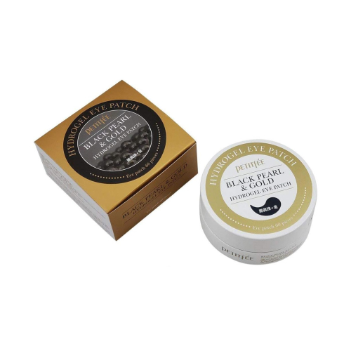 Petitfée - Patch per gli occhi in idrogel Black Pearl & Gold