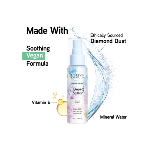 Physicians Formula - Spray fissante per il trucco Mineral Wear Diamond
