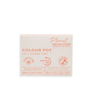Planet Revolution - Tinta per labbra e guance The Colour Pot - Peach Breeze