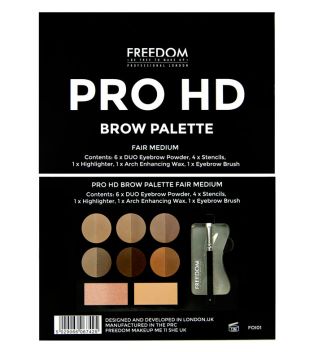 ProArtist Freedom - Pro HD Brow Palette - Fair Medium