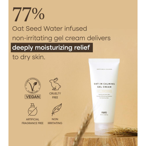 Purito - Crema Gel Viso Lenitiva Oat-in + Panthenol