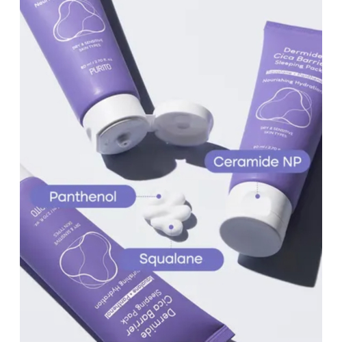 Purito - Maschera Viso Notte Dermide Cica Barrier