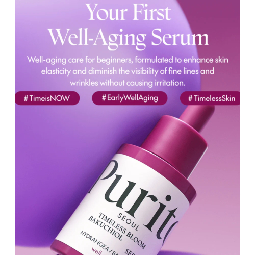 Purito - *Timeless Bloom* - Siero ringiovanente con Bakuchiol