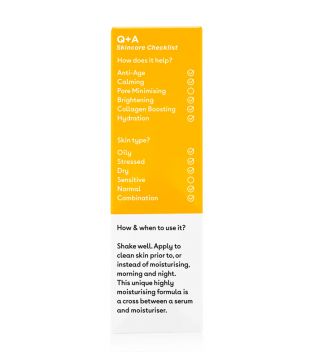 Q+A Skincare - Siero riequilibrante con vitamina C