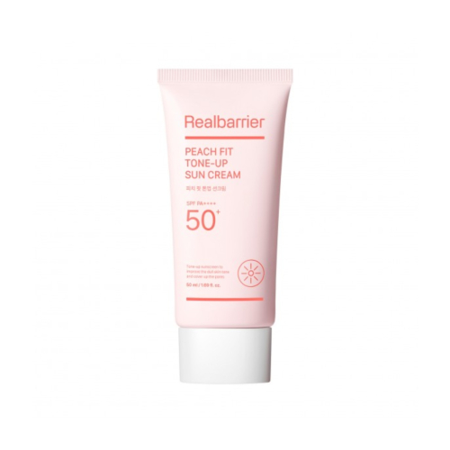 Real Barrier - Protezione solare Peach Fit Tone-up SPF 50 PA++++