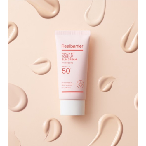 Real Barrier - Protezione solare Peach Fit Tone-up SPF 50 PA++++