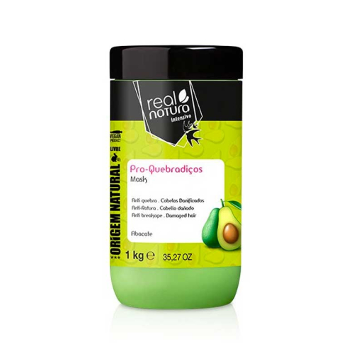Real Natura - Maschera per capelli anti-rottura con avocado 1kg - Capelli danneggiati