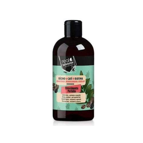 Real Natura - *Real intensivo* - Balsamo per capelli con ricino, caffè e biotina Crescita perfetta