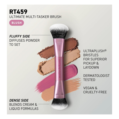 Real Techniques - Pennello da trucco a doppia punta Ultimate Multi-Tasker