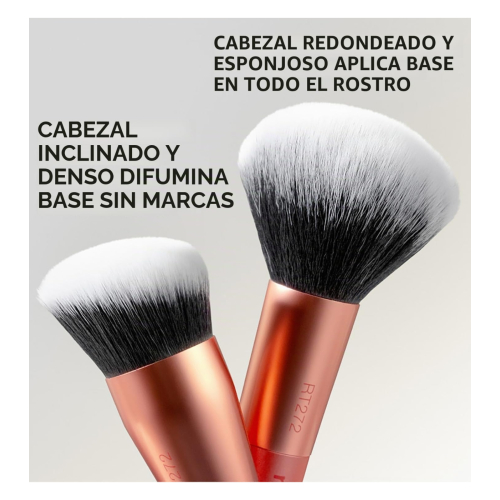 Real Techniques - Pennello doppio per fondotinta Liquid & Powder - RT272