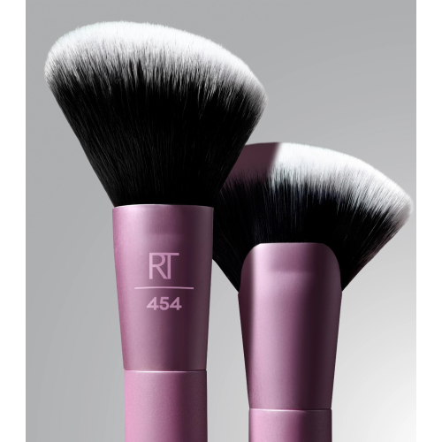 Real Techniques - Pennello a doppia estremità per contouring, fard e bronzer Angled Fan Finishing
