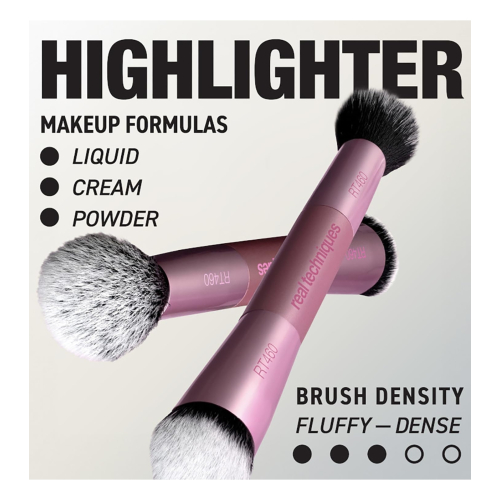 Real Techniques - Pennello doppio per illuminatore Highlight & Detail