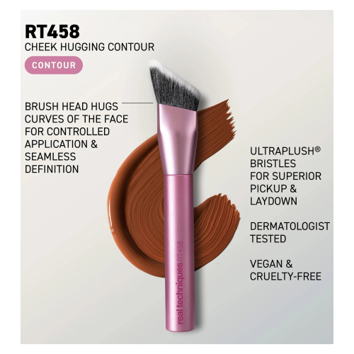 Real Techniques - Pennello per contorno Cheek Hugging Contour - RT458