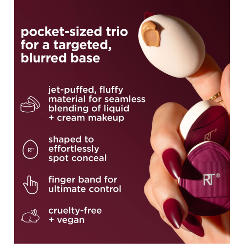 Real Techniques - *Cherry On top* - Set di 3 mini spugne