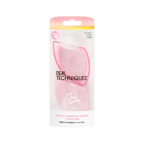 Real Techniques - *Sunrise To Sunset* - Spugna Miracle Complexion + custodia da viaggio