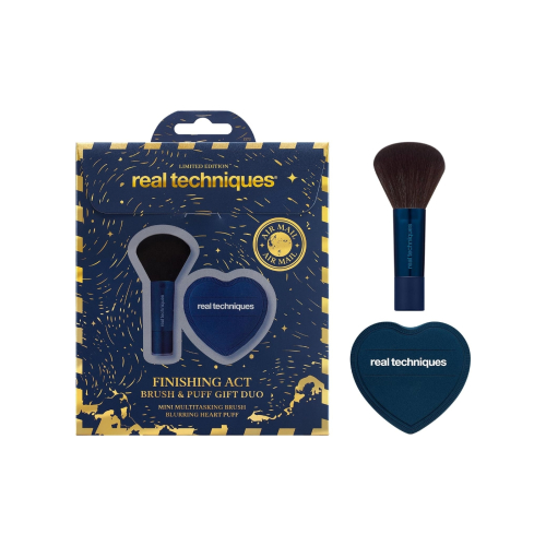 Real Techniques - *Holiday 2026* - Set di pennelli + borla Finishing Act