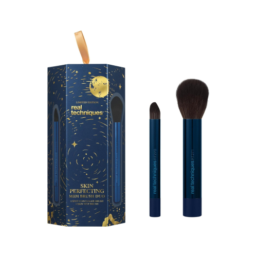 Real Techniques - *Holiday 2026* - Set di pennelli Skin Perfecting Duo