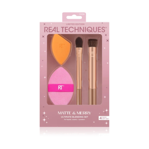 Real Techniques - *Holidays 24* - Set pennello + spugnetta Matte & Merry