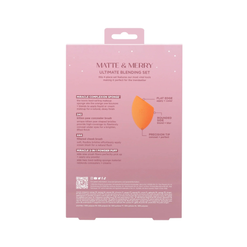 Real Techniques - *Holidays 24* - Set pennello + spugnetta Matte & Merry