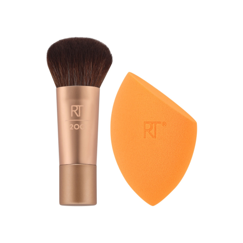 Real Techniques - *Holidays 24* - Set mini pennello + spugna Glowstorm