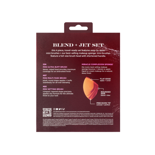 Real Techniques - *Holidays 25* - Set di pennelli Blend + Jet Set